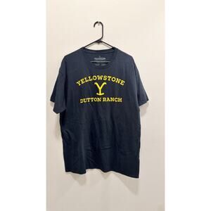 Yellowstone Dutton Ranch Men's Graphic T-Shirt - Black - Size XL
